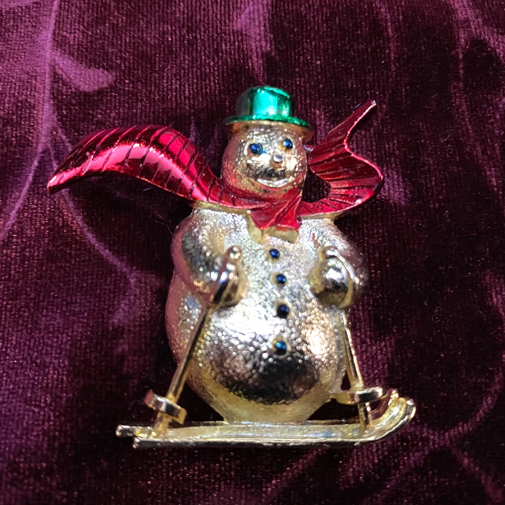 Vintage Frosty The Snowman Brooch Gerry's